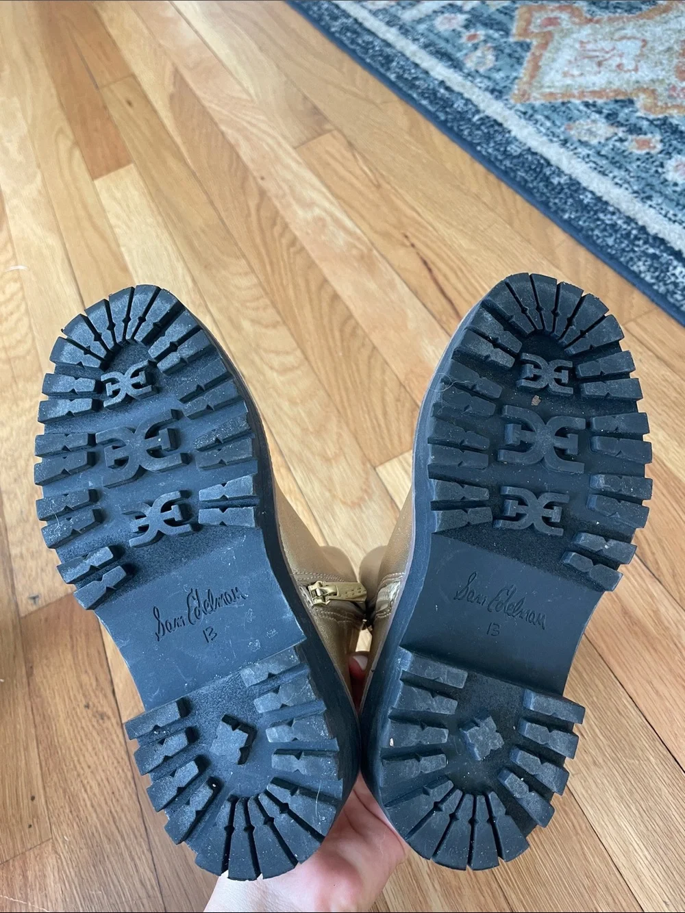 Sam Edelman shiny champagne